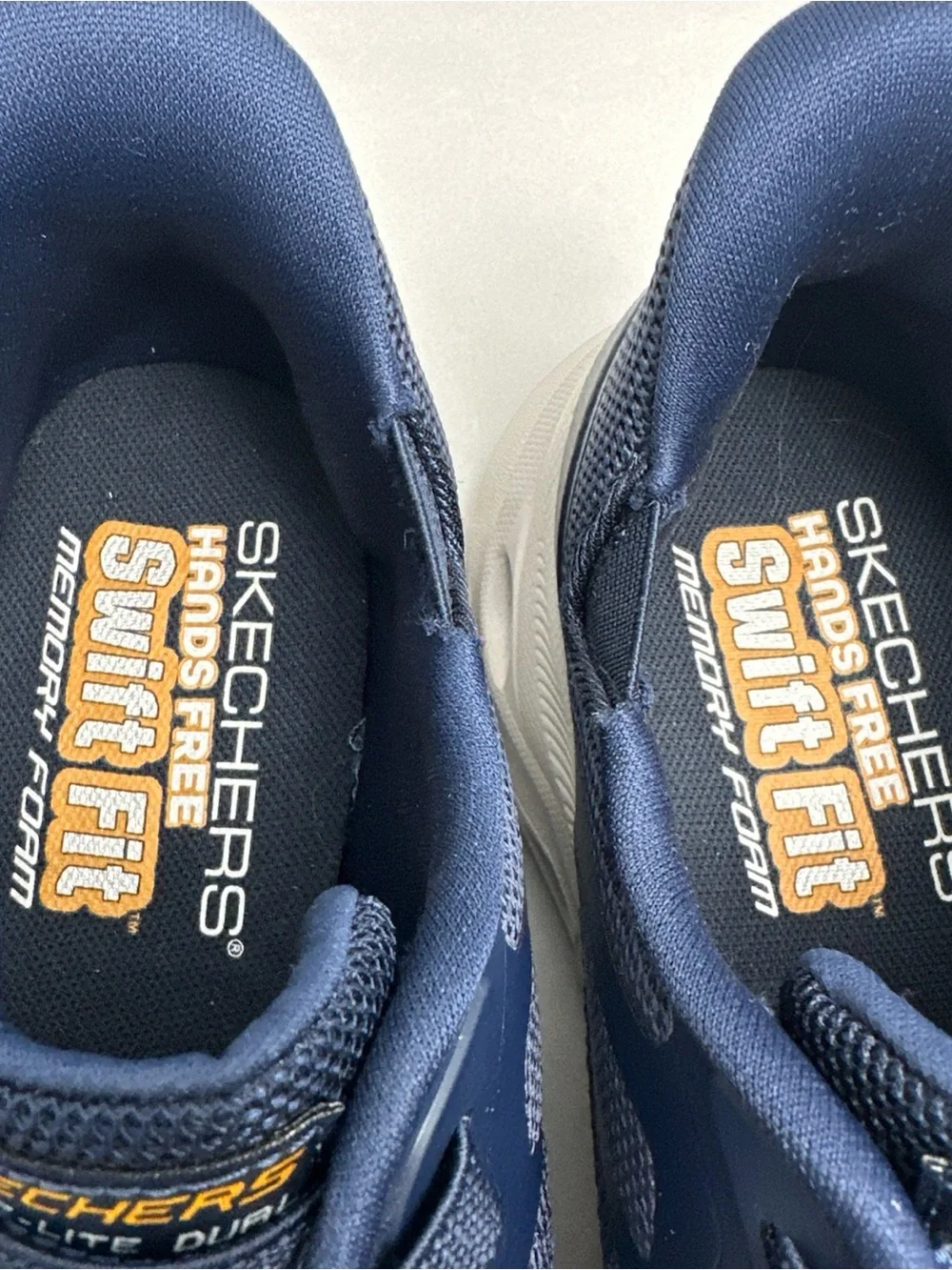 Skechers Navy and Gold Men's Memory Foam Sneaker